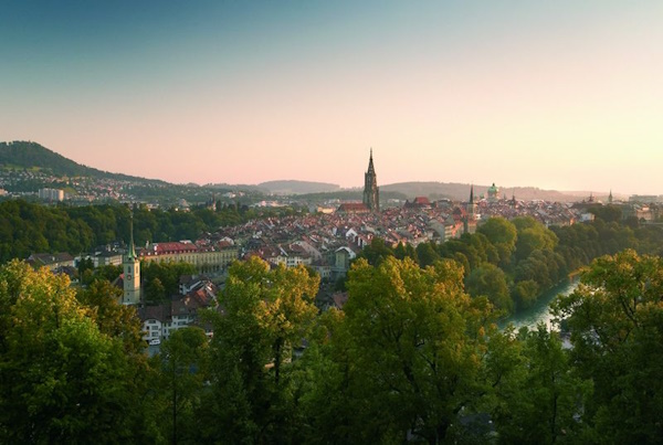 Blick auf Altstadt vom Rosengarten